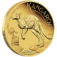 2024 Australian Kangaroo 1/4oz Gold Proof Perth Mint Presentation Case & COA image