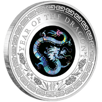 2024 Australian Opal Series Year of the Dragon 1oz Silver Proof Perth Mint Presentation Case & COA