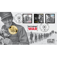 2024 ANZAC Day $1 Perth Mint Stamp & Coin PNC