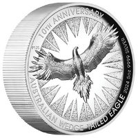 2024 Australian Wedge-Tailed Eagle 10th Anniversary 5oz Silver Proof High Relief Perth Mint Presentation Case & COA image