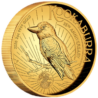 2025 Australian Kookaburra 2oz Gold Proof High Relief Perth Mint Presentation Case & COA