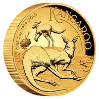 2025 Australian Kangaroo 2oz Gold High Relief Proof Perth Mint Presentation Case & COA