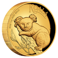 2025 Australian Koala 1oz Gold High Relief Perth Mint Presentation Case & COA