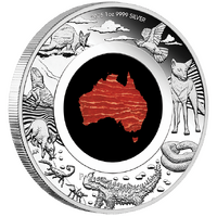 2025 Great Southern Land Snakeskin Jasper 1oz Silver Proof Perth Mint Presentation Case & COA