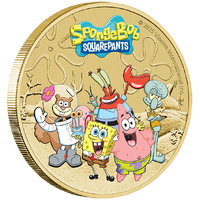 2025 SpongeBob SquarePants SpongeBob & Friends AlBr Uncirc $1 Perth Mint Collector Coin in Card
