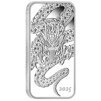 2025 Dragon 1oz Silver Rectangular Perth Mint Presentation Case & COA