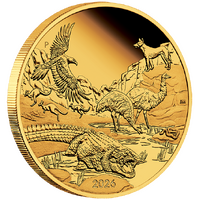 2026 Wonders of Australia The Outback 1oz Gold Proof $1 Perth Mint Presentation Case & COA, front