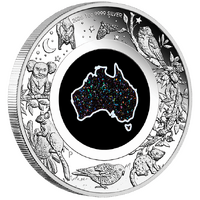 2026 Great Southern Land Matrix Opal Nocturnal 1oz Silver Proof $1 Perth Mint Presentation Case & COA, front