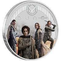 2026 Dune House of Atreides 1/2oz Silver Coloured Perth Mint Presentation Case & COA, front