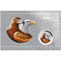 2026 Australian Wedged-Tailed Eagle 1oz Silver Coloured Perth Mint Coin in Card, front