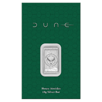 2026 Dune House of Atreides 10g Silver Minted Bar Perth Mint, front