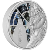 2022 Star Wars Darth Vader 3oz Silver Proof Coloured NZ Mint Presentation Case & COA image