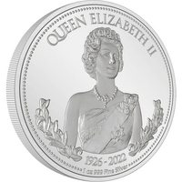 2022 Queen Elizabeth II 1oz Silver Proof NZ Mint Presentation Case & COA image