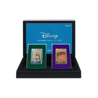 2025 Trading Coins Disney Renaissance Gold Silver Two-Coin Mystery Set Agoro NZ Mint Presentation Case & COA, front