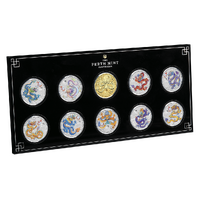 2024 Australian Lunar Series III Year of the Dragon 1/2oz Silver 10 coin set Perth Mint Presentation Case & COA