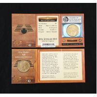 2006 50 Years of Australian Television Melbourne 'M' Mintmark Uncirculated RAMint Coin in Card image