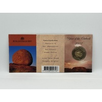 2002 Year of the Outback "S" Mintmark Uncirculated $1 RAMint Coin in Card
