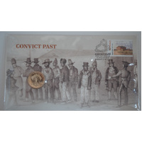 2018  Convict Past - 150th Anniversary of the end of Convict Transportation $1 AusPost Stamp and Coin Cover image
