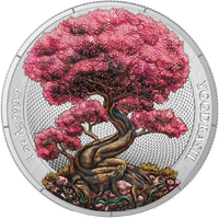 2025 Mythical Forest Yggdrasil Spring 1oz Silver Bullion 5 Mark Germania Mint Presentation Case & COA