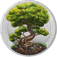 2025 Mythical Forest Yggdrasil Summer 1oz Silver Bullion 5 Mark Germania Mint Presentation Case & COA