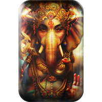 Diwali Ganesha 2oz Silver Coloured Cast Bar Germania Mint Presentation Case & COA