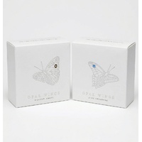 2026 Opal Wings Butterfly Bundle 2 x 1oz Silver with Opal Inserts, front