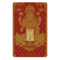 2025 Diwali Lakshmi 1g Gold Minted bar Perth Mint in card