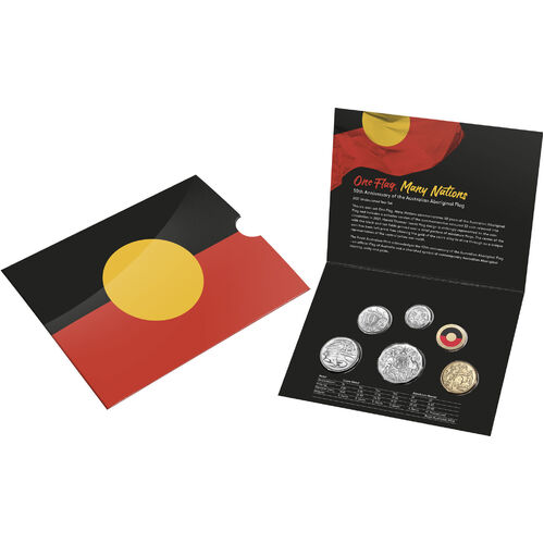 2021 Mint Set Aboriginal Flag RAM Six Uncirculated Coins in Card