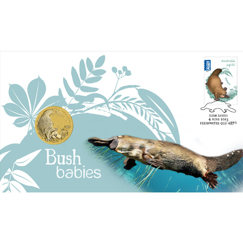 2013 Australian Bush Babies Series II: Platypus AlBr Perth Mint Stamp & Coin PNC