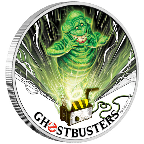 2017 Ghostbusters: Slimer 1 oz Silver Perth Mint