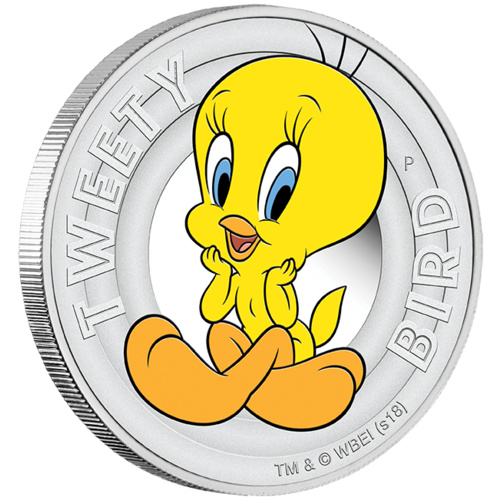 2018 Looney Tunes: Tweety Bird 1/2 oz Silver Proof Perth Mint