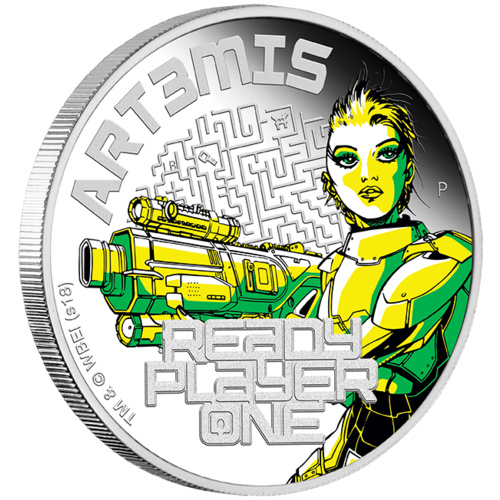 2018 Ready Player One: Art3mis 1 oz Silver Proof Perth Mint