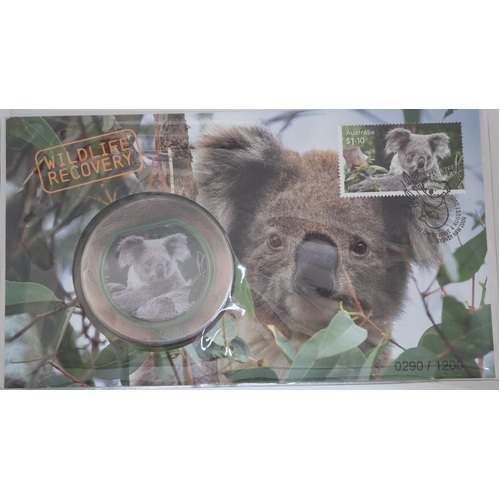 2020 Wildlife Recovery Koala Stamp & Medallion PNC