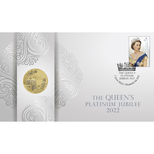 2022 Queen's Platinum Jubilee Perth Mint Stamp & Coin PNC