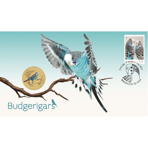2022 The Budgerigar Perth Mint Stamp & Coin PNC