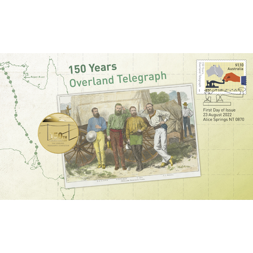 2022 150 Years of Overland Telegraph Perth Mint Stamp & Coin PNC