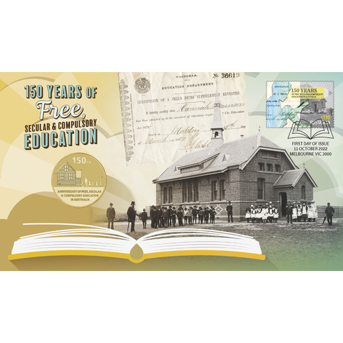 2022 150 Years of Education Perth Mint Stamp and Coin PNC