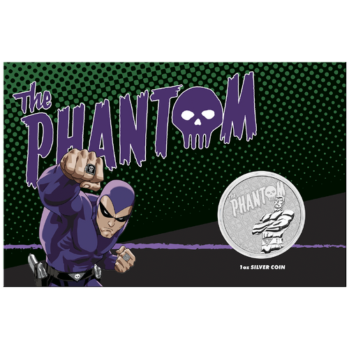 2022 The Phantom 1oz Silver Perth Mint Coin in Card
