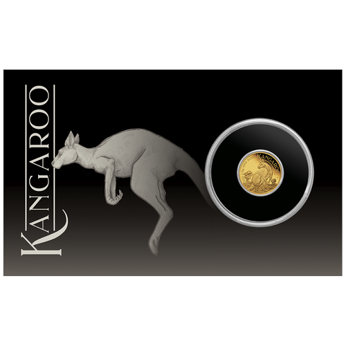 2023 Miniature Kangaroo Mini Roo 0.5g Gold Proof Perth Mint Coin in Card