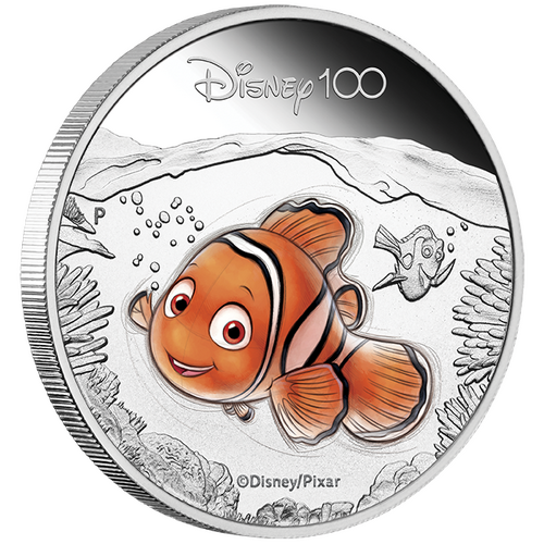 2023 Disney 100 - Nemo 1/2oz Silver Proof Coloured Perth Mint Presentation Case & COA