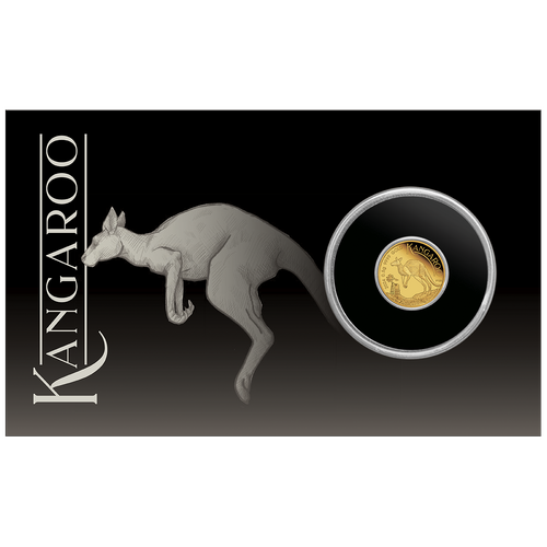 2024 Australian Kangaroo Mini Roo 0.5g Gold Proof Perth Mint Coin in Card