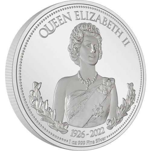 2022 Queen Elizabeth II 1oz Silver Proof NZ Mint Presentation Case & COA