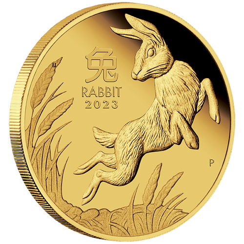 2023 Australian Lunar Series III Year of the Rabbit 1oz Gold Proof Perth Mint Presentation Case & COA