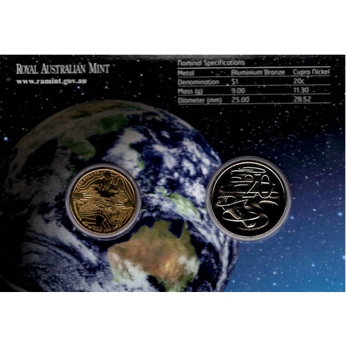 2008 International Year of Planet Earth Uncirculated RAMint 2 coin set