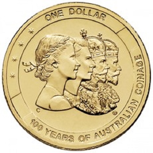 2010 100 years of Australian Coinage Mintmark & Privy Mark $1 RAMint 4 Coin Set